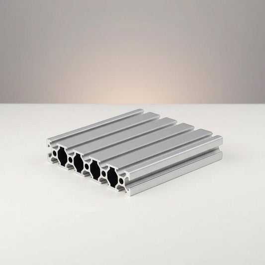 DIY AUTOMATIONSH aluminum extrusion profile, T-slot design, silver, 1000mm length, for construction and automation projects.