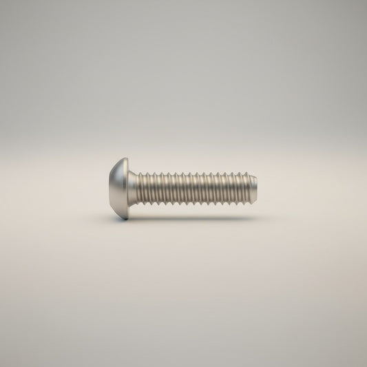 DIY AUTOMATIONSH M6x35 silver stainless steel button head socket cap screw with internal hex drive