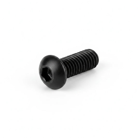 DIY AUTOMATIONS black alloy steel M4x12mm button head socket cap screw with hexagonal drive for secure assembly.