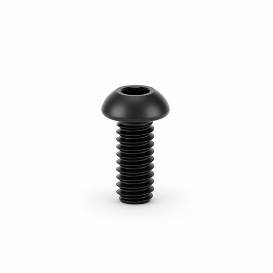 DIY AUTOMATIONS M3x16mm black button head socket cap screw with a hex drive for secure assembly.