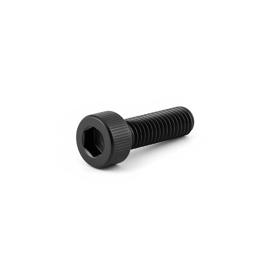 DIY AUTOMATIONS M3x16 black alloy steel socket head cap screw with a knurled head and hex drive for precision fastening.