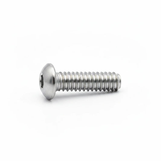 DIY AUTOMATIONS M5x18 stainless steel button head socket cap screw with a silver finish and hexagonal drive.