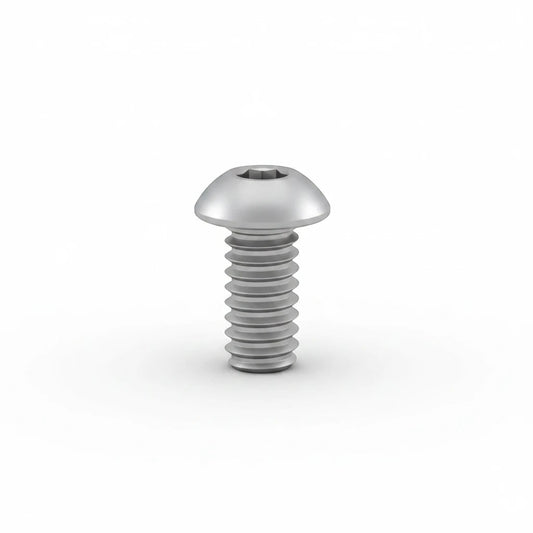 DIY AUTOMATIONS silver M6x12 stainless steel button head socket cap screw with hexagonal drive