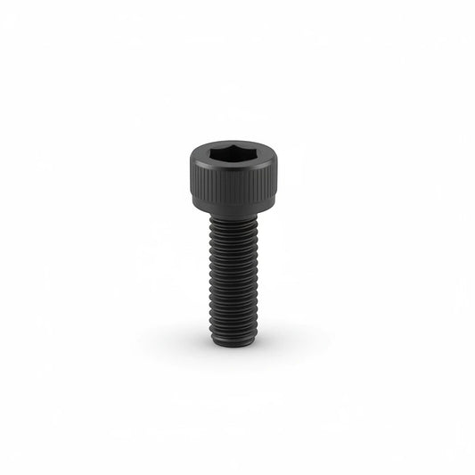 DIY AUTOMATIONS M8x10 black alloy steel socket head cap screw with a hex drive for high-torque mechanical fastening.