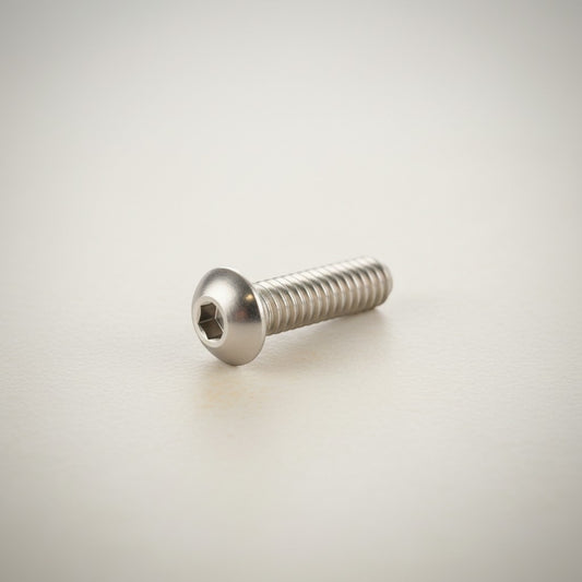 DIY AUTOMATIONSH silver stainless steel M6x30mm button head socket cap screw with hexagonal drive