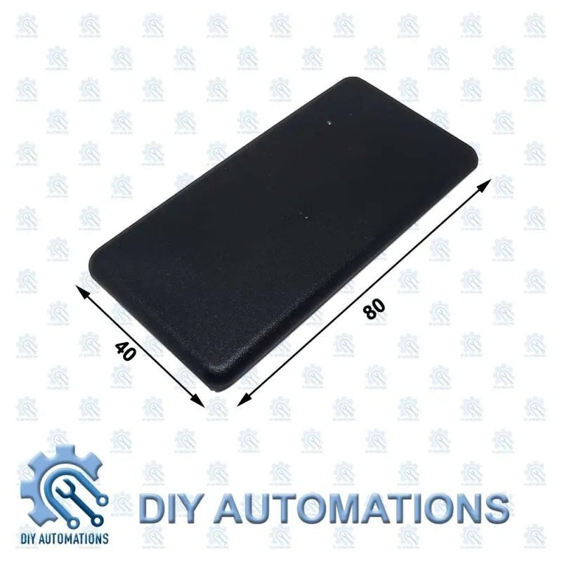 DIY Automations black plastic end cap, 40x80mm, for extrusion decoration