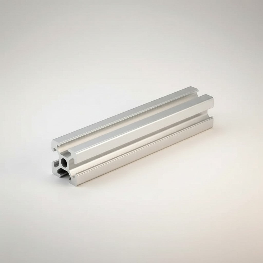 DIY AUTOMATION aluminum T-slot extrusion profile, 2020 series, silver anodized aluminum, 1000mm length.