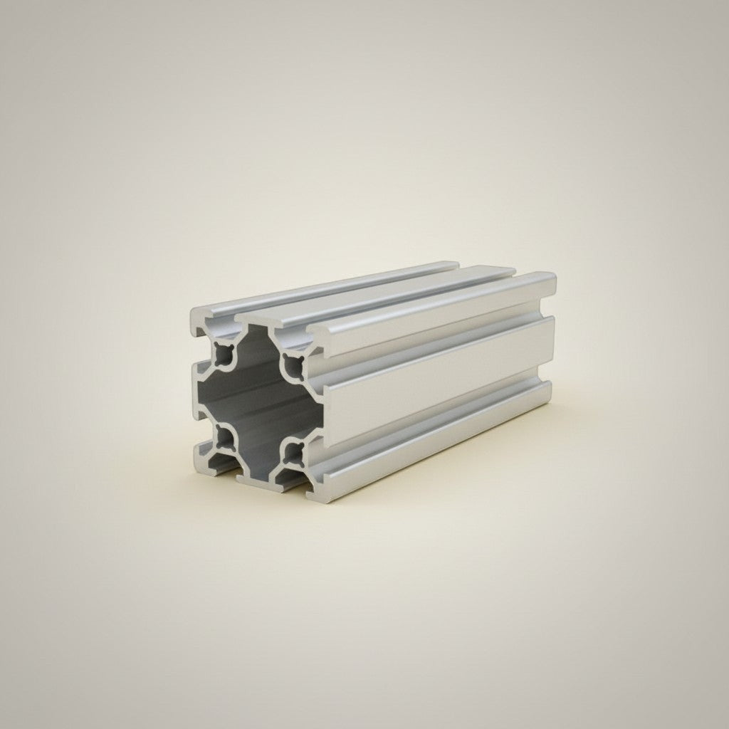 DIY AUTOMATIONS silver aluminum 4040 T-slot extrusion profile, 2000mm length, for custom frames and automation equipment.