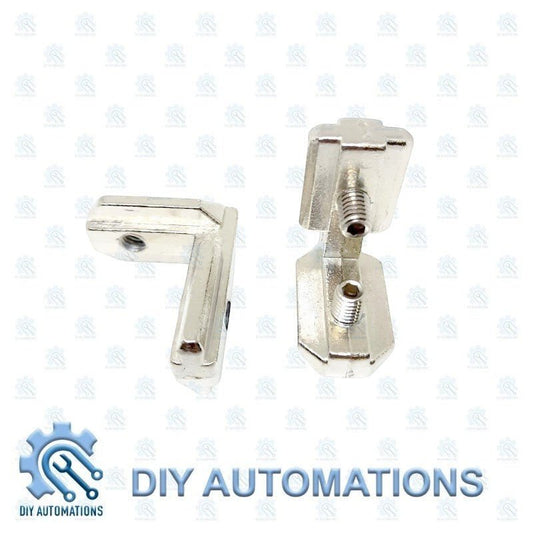 Corner L - Type 40x40 (SILVER) Standard Aluminum Corner Connector Bracket - DIY AUTOMATIONS