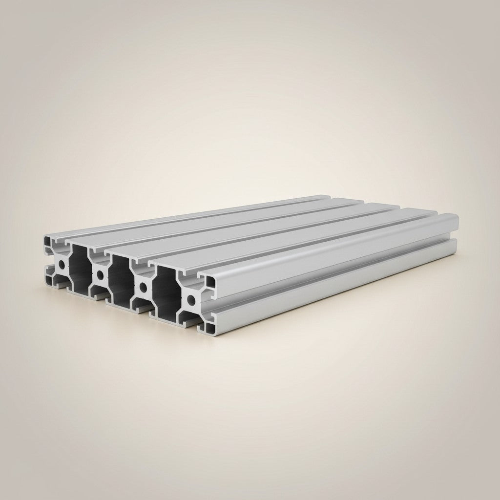 DIY AUTOMATIONSH 40160 silver aluminum extrusion profile, 2000mm length, T-slot design for versatile project building.