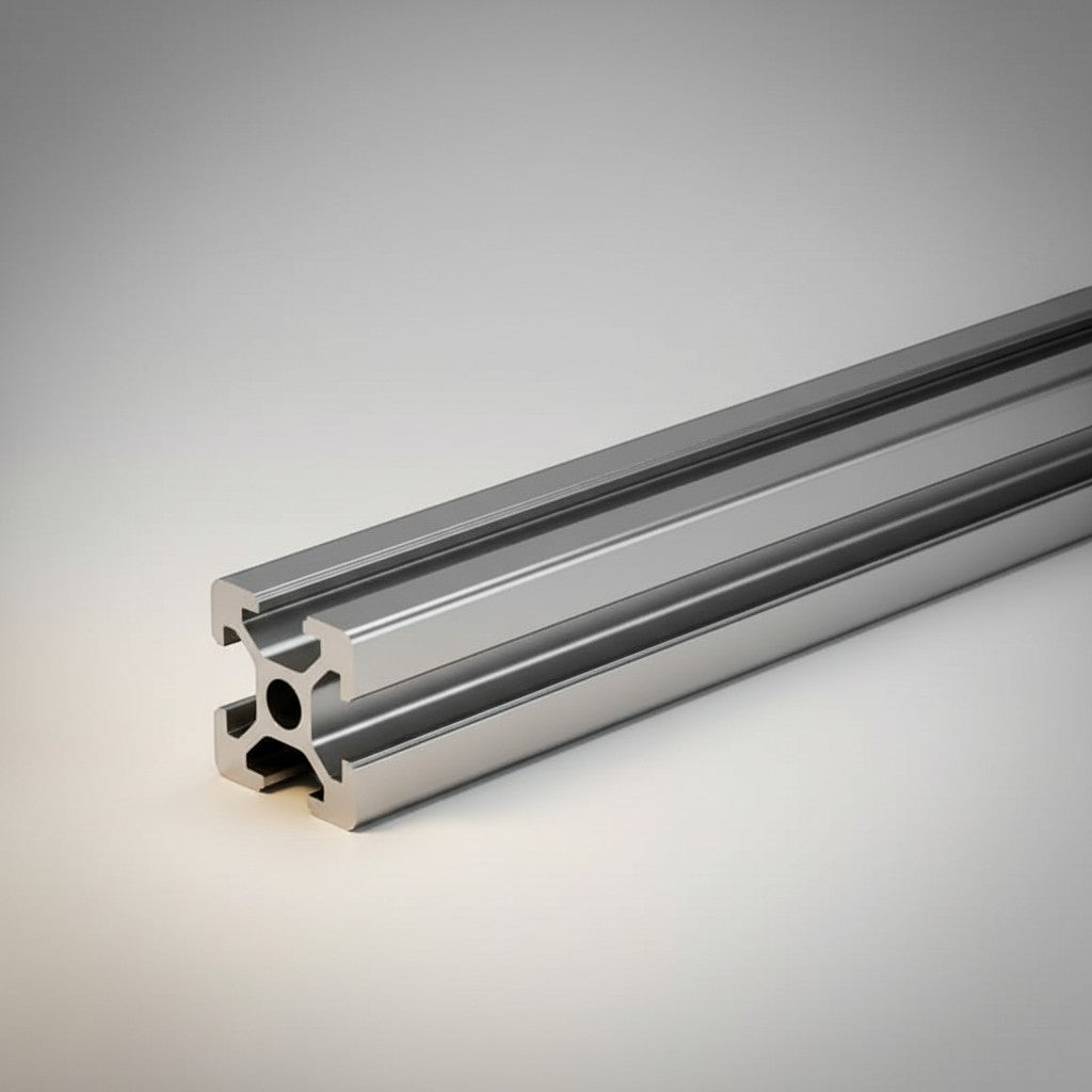 DIY AUTOMATIONS T-2020 aluminum extrusion profile, 1000mm length, silver, T-slot design for versatile building.