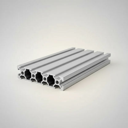 DIY AUTOMATION 2080 aluminum extrusion profile, silver finish, T-slot design for versatile building projects.
