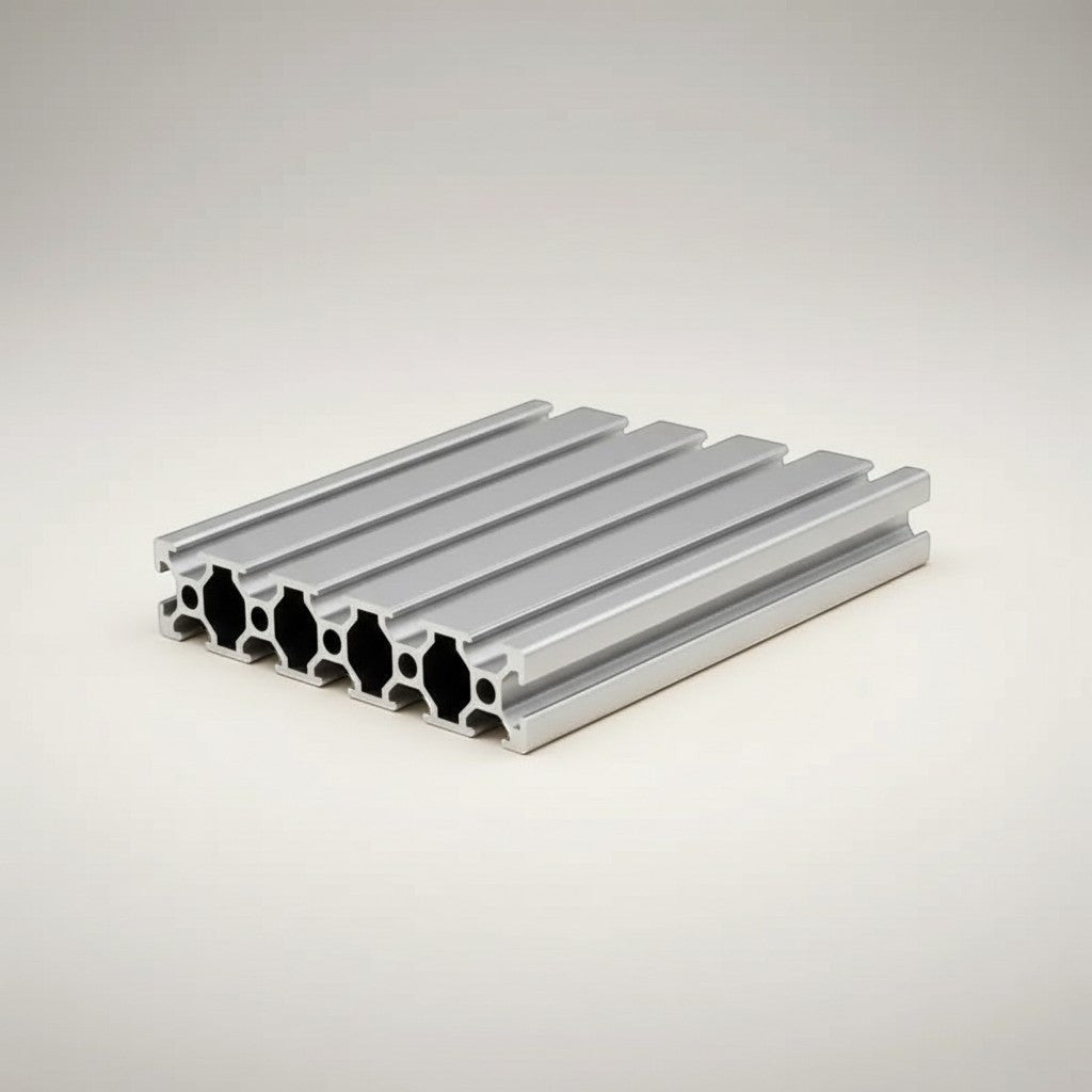 DIY AUTOMATION 20100 aluminum extrusion profile, silver, T-slot design, 3000mm length for custom frames and projects.