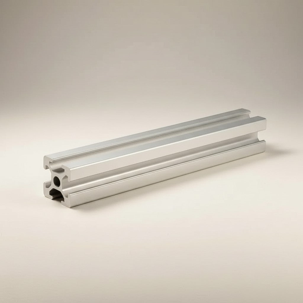 DIY AUTOMATION aluminum T-slot extrusion profile, 2020 series, silver anodized aluminum, 1000mm length.