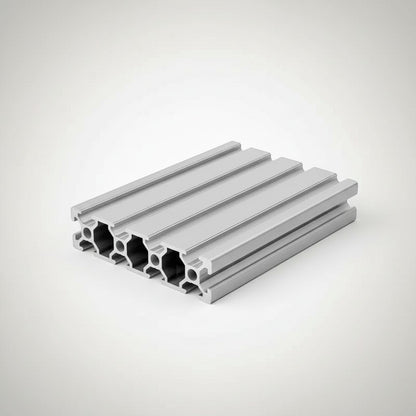 DIY AUTOMATION aluminum 2080 extrusion profile with T-slot design, silver finish, ideal for custom frames and structures.