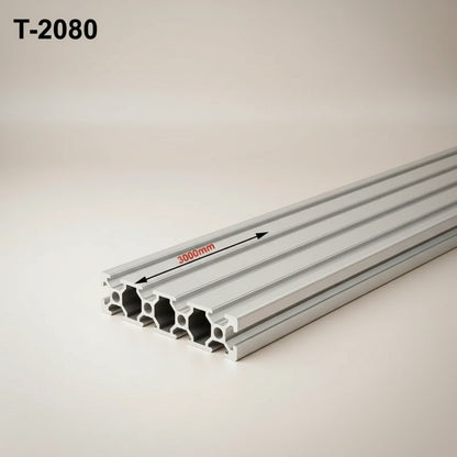 DIY AUTOMATION 3000mm silver aluminum T-slot extrusion profile for custom frames and projects.