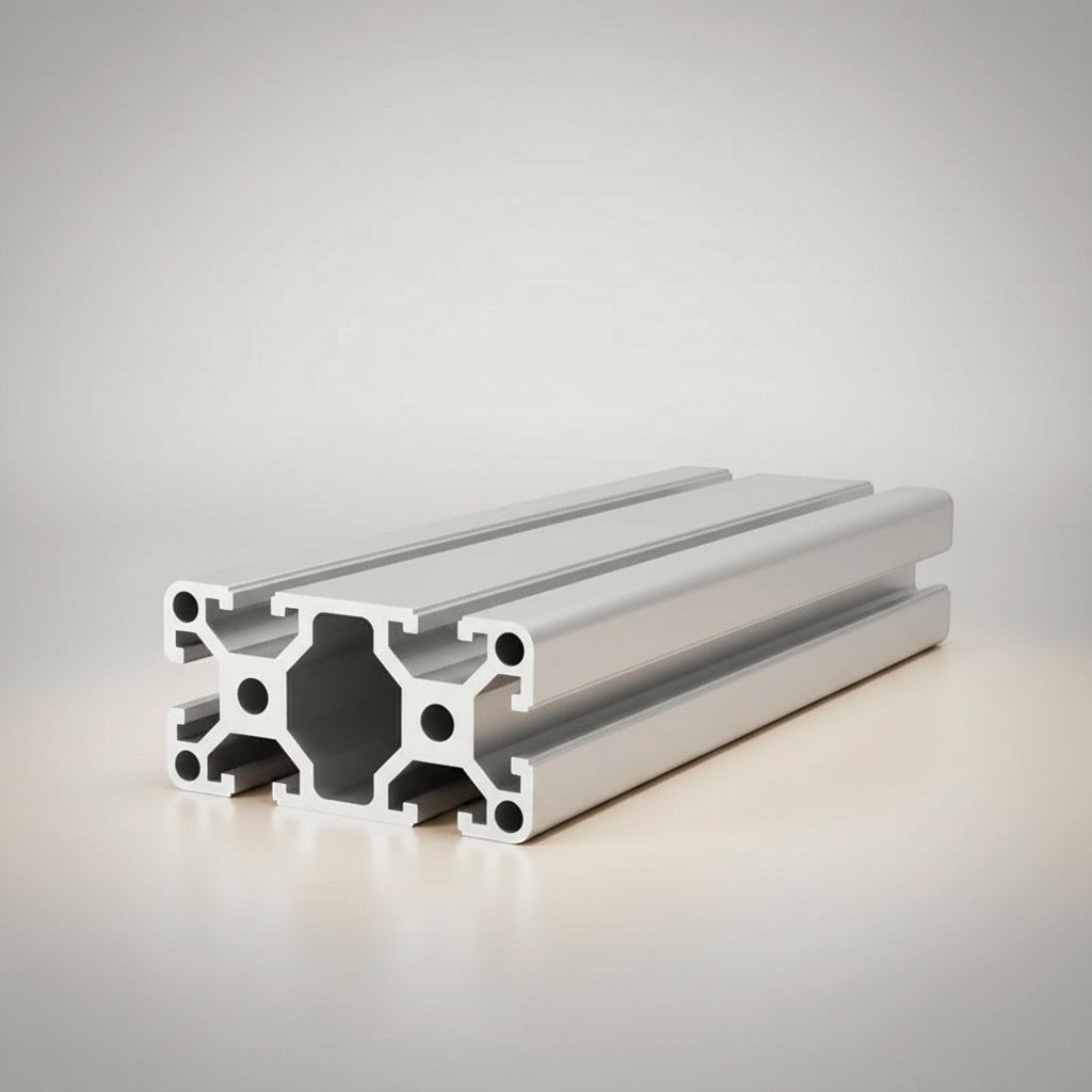 DIY AUTOMATION 4080 aluminum extrusion profile with T-slots, silver, 1000mm length