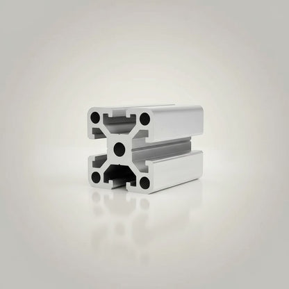 DIY AUTOMATION aluminum extrusion profile, 40x40mm T-slot, silver, for custom frames and structures.