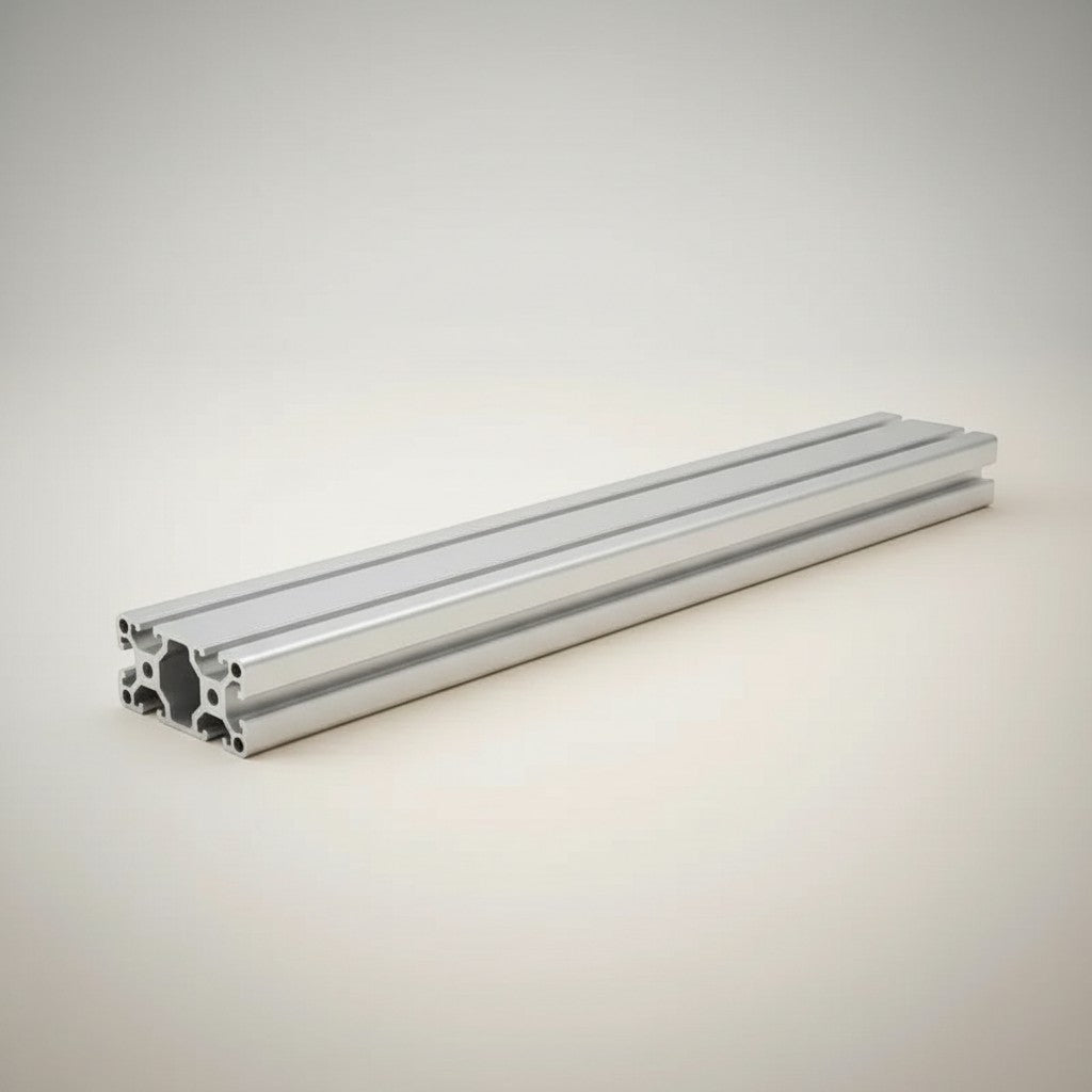 DIY AUTOMATION aluminum T-slot extrusion profile, 2000mm, silver, for custom frames and automation equipment.