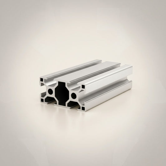 DIY AUTOMATIONSH T-3060-2000 silver aluminum extrusion profile with T-slot design for custom frames and workbenches.