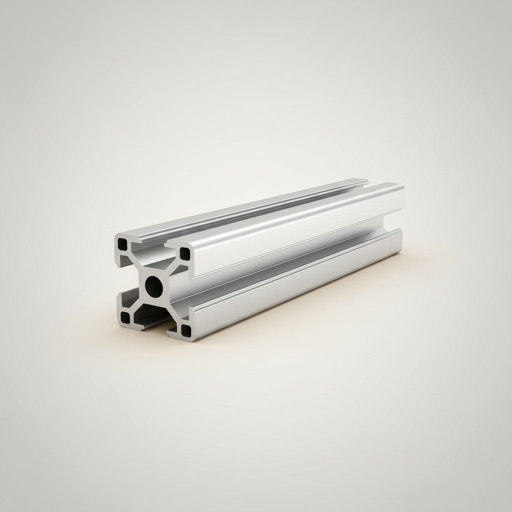 DIY AUTOMATION silver aluminum T-slot extrusion profile, 30x30mm, ideal for machine frames and workbenches.
