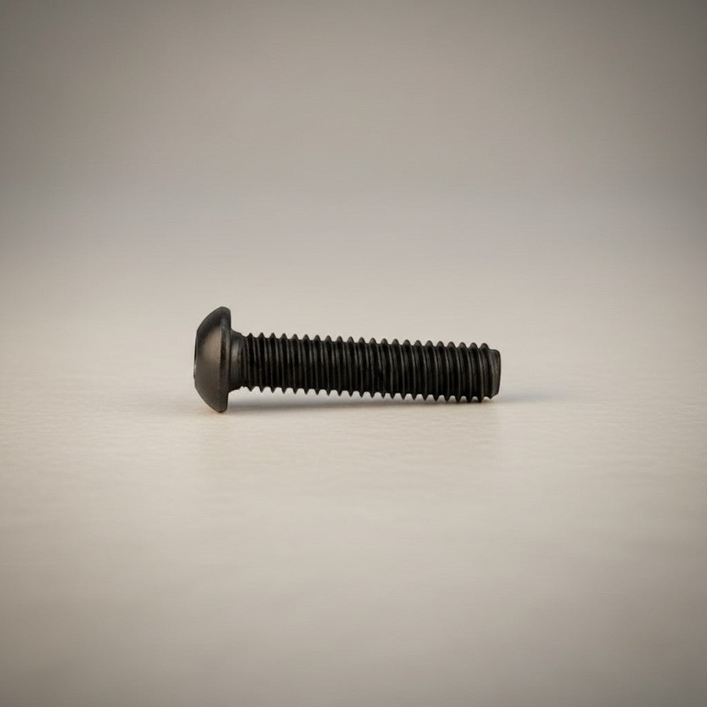 DIY AUTOMATION black alloy steel M3x4mm button head socket cap screw with hexagonal drive.