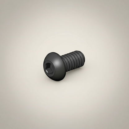 DIY AUTOMATION black alloy steel M3x4mm button head socket cap screw with hexagonal drive.
