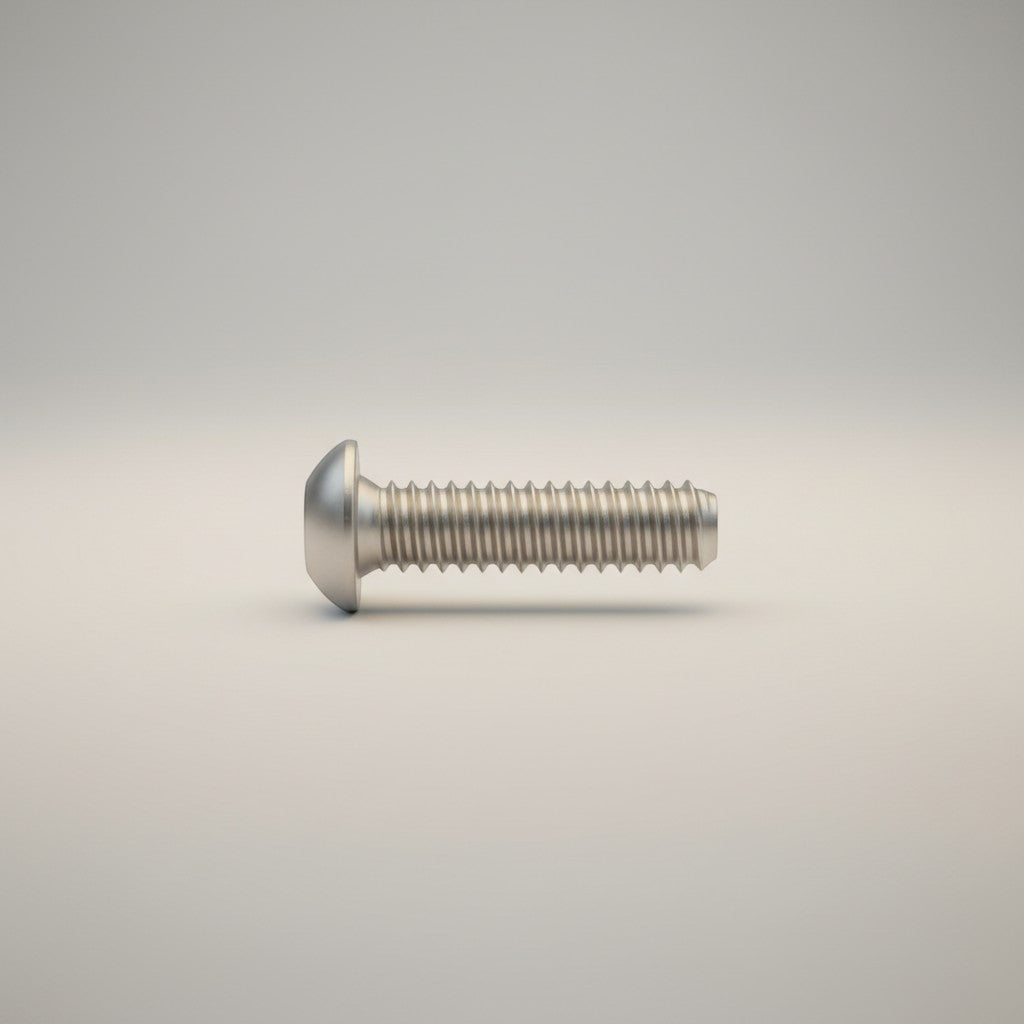 DIY AUTOMATIONSH M6x35 silver stainless steel button head socket cap screw with internal hex drive