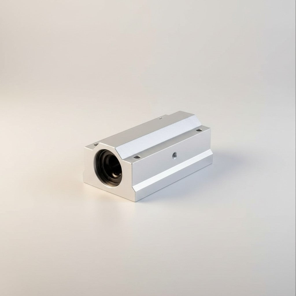DIY AUTOMATION linear bearing block, SC 16Luu model, aluminum construction, for CNC machines and 3D printers.