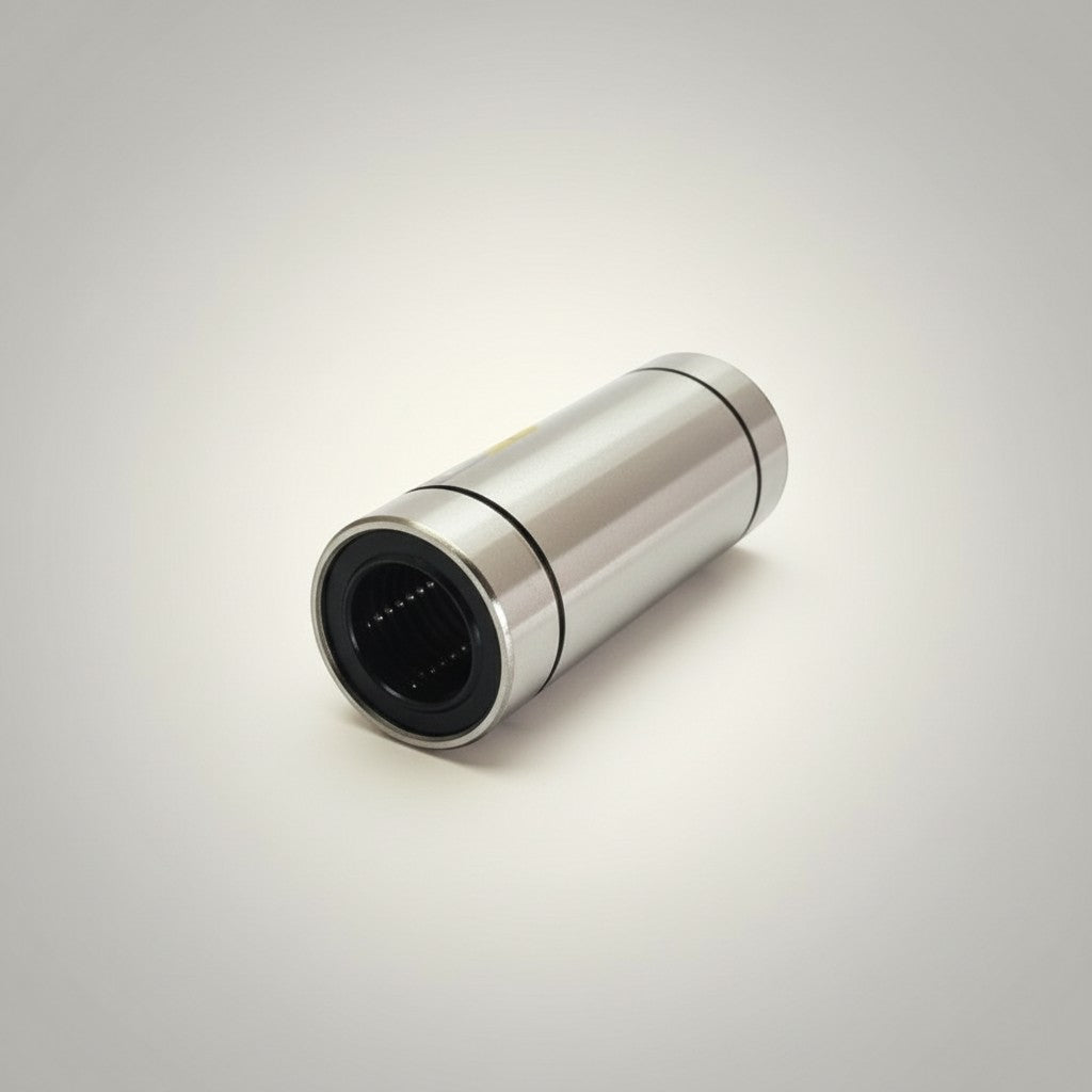 DIY AUTOMATION silver metal LM 25Luu linear motion bearing with black inner seal and ball bearings