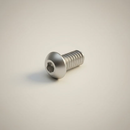 DIY AUTOMATIONSH silver stainless steel M6x35mm button head socket cap screw with internal hex drive.