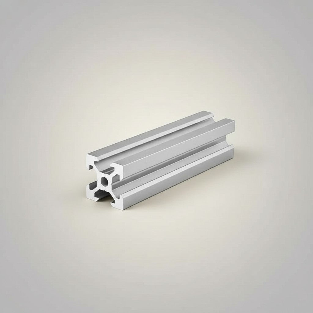 DIY AUTOMATION Silver 2020 aluminum extrusion profile, 20x20mm T-slot for frames and machinery.