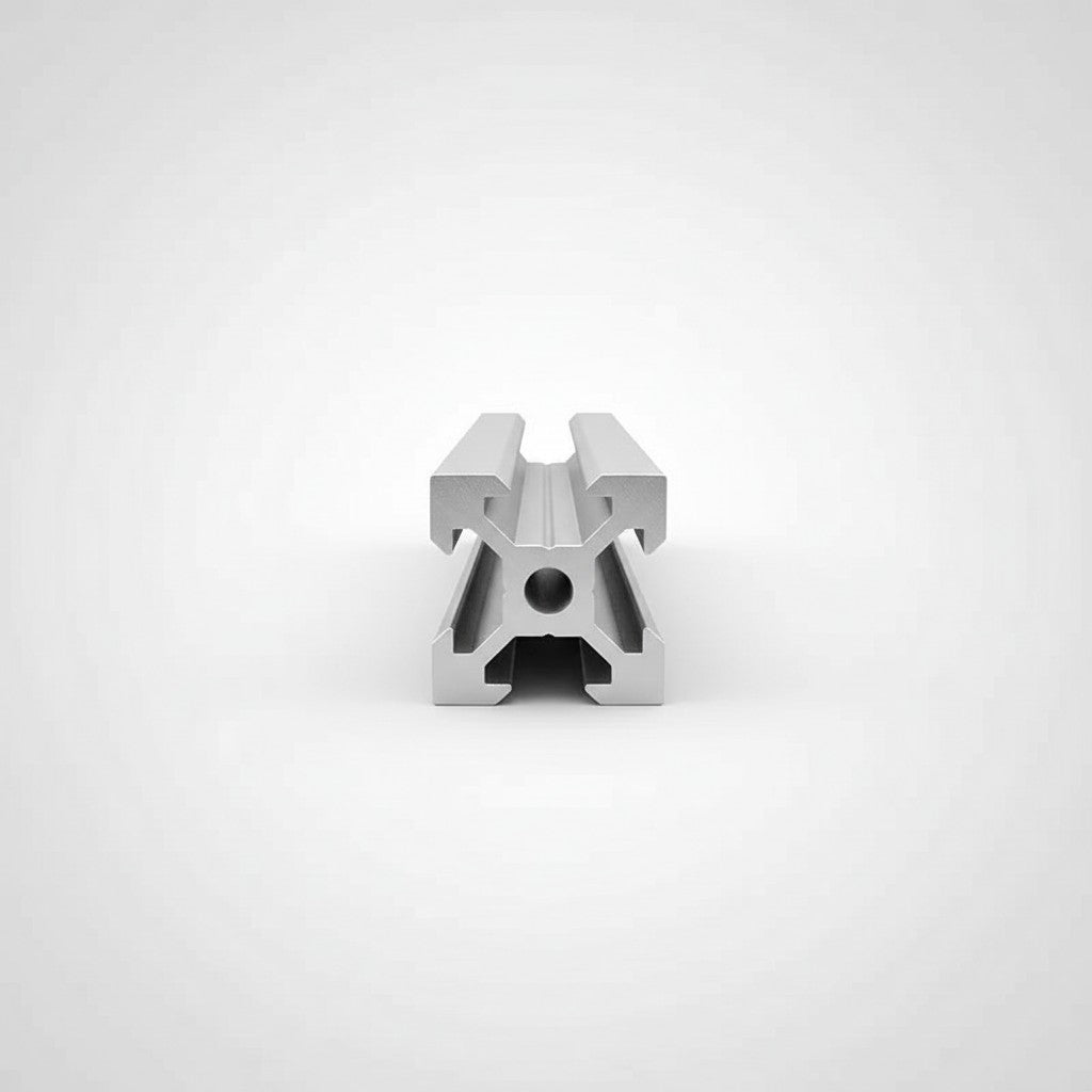 DIY AUTOMATION Silver 20x20mm aluminum extrusion profile with T-slot design, 2000mm length.