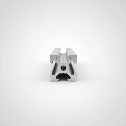 DIY AUTOMATION Silver 20x20mm aluminum extrusion profile with T-slot design, 2000mm length.