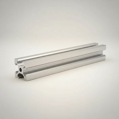 DIY AUTOMATION Silver 20x20mm aluminum extrusion profile with T-slot design, 2000mm length.