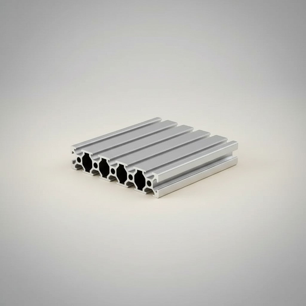 DIY AUTOMATION Silver 2020 industrial aluminum extrusion profile with T-slot design, 2000mm length.