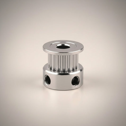 DIY AUTOMATION silver aluminum 16-tooth timing pulley for 6mm belts, 14mm OD, 7mm width.