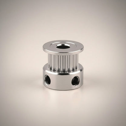 DIY AUTOMATION silver aluminum 16-tooth timing pulley for 6mm belts, 14mm OD, 7mm width.