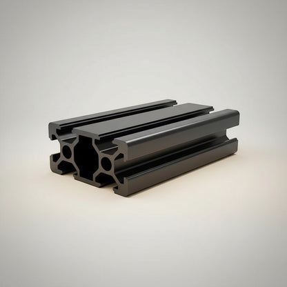 DIY AUTOMATION T-2040 1000mm black aluminum extrusion profile with T-slot design for frames and automation.
