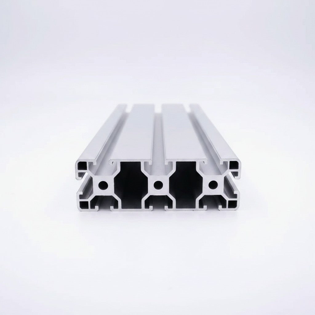 DIY AUTOMATIONSH T-40120 silver aluminium extrusion profile, 2000mm length, T-slot design for industrial automation and framing.