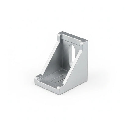 DIY AUTOMATIONS 30x30 silver aluminum corner bracket for extrusion frames and DIY projects.