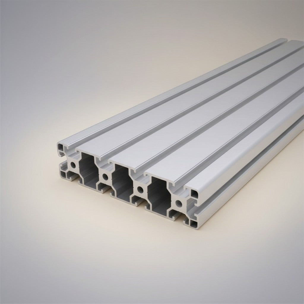 DIY AUTOMATIONS T-40160 silver aluminum extrusion profile with T-slot design for custom frames and structures.