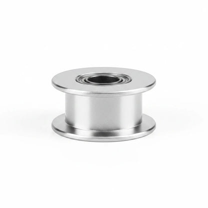 DIY AUTOMATIONS silver aluminum 20-tooth idler pulley for 6mm GT2 timing belts with smooth-rolling bearing