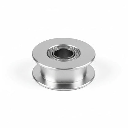 DIY AUTOMATIONS silver aluminum 20T idler pulley for 6mm GT2 timing belts with smooth-rolling bearing