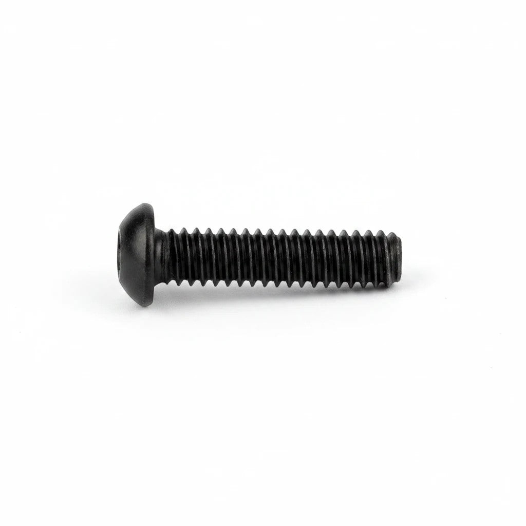 DIY AUTOMATIONS M4x8mm black button head socket cap screw with a low-profile design for secure fastening.