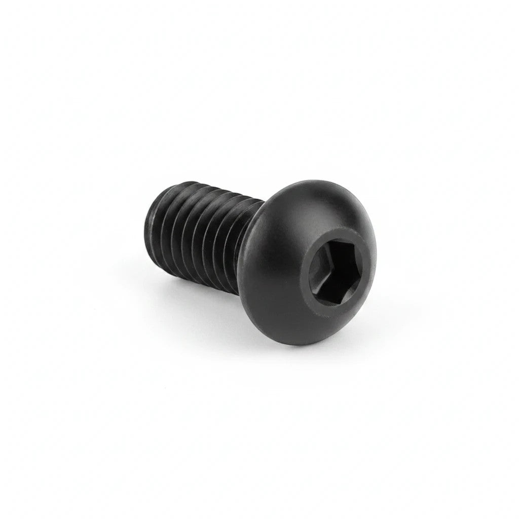 DIY AUTOMATIONS M4x6mm black oxide button head socket cap screw with internal hex drive