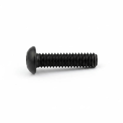 DIY AUTOMATIONS black alloy steel M5x12 button head socket cap screw with a hexagonal drive for secure fastening.