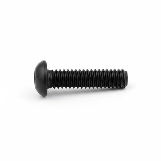 DIY AUTOMATIONS black alloy steel M5x12 button head socket cap screw with a hexagonal drive for secure fastening.
