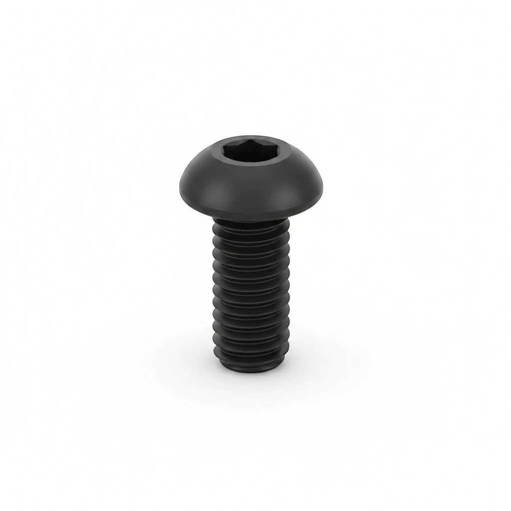 DIY AUTOMATIONS black alloy steel M3x12mm button head socket cap screw with hexagonal drive for secure fastening