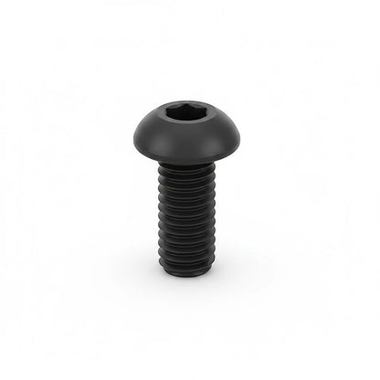 DIY AUTOMATIONS black alloy steel M3x12mm button head socket cap screw with hexagonal drive for secure fastening